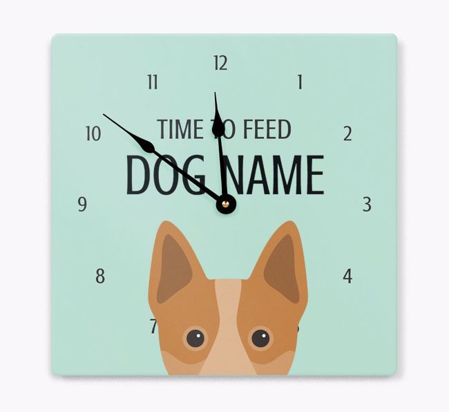 Time To Feed: Personalized {breedFullName} Wall Clock